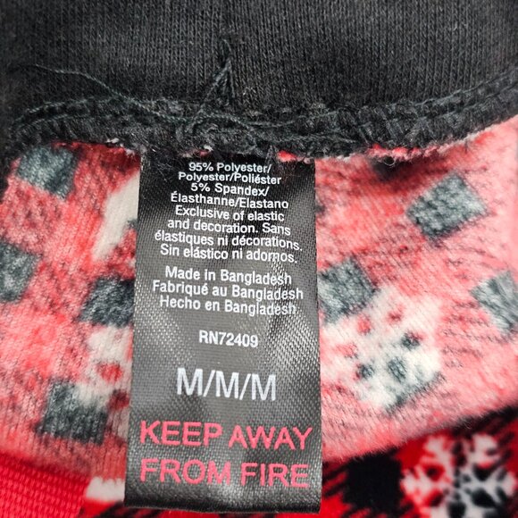 Buffalo Plaid Winter Holiday Polar Bear Print Women's Pajama Pants Size M NWOT - Picture 7 of 12